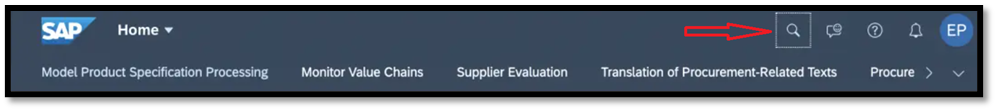 Global Search Function in Shell bar of SAP Fiori Launchpad