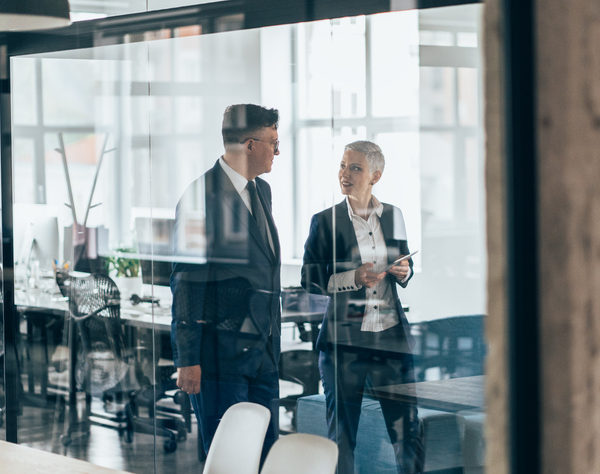 Business partners in discussion